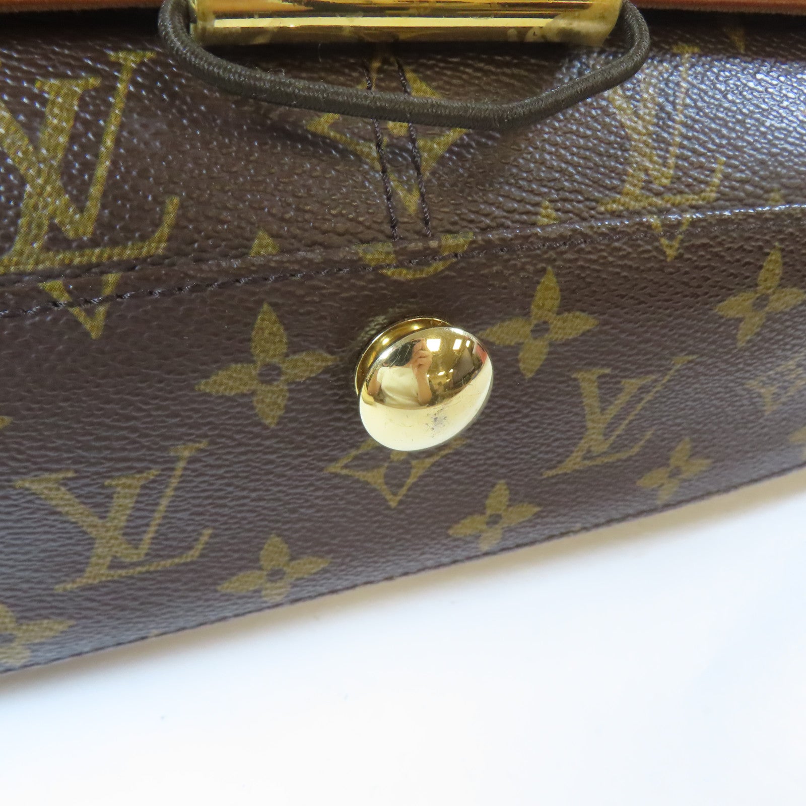 LOUIS VUITTON Monogram Abbesses金扣肩背袋啡色