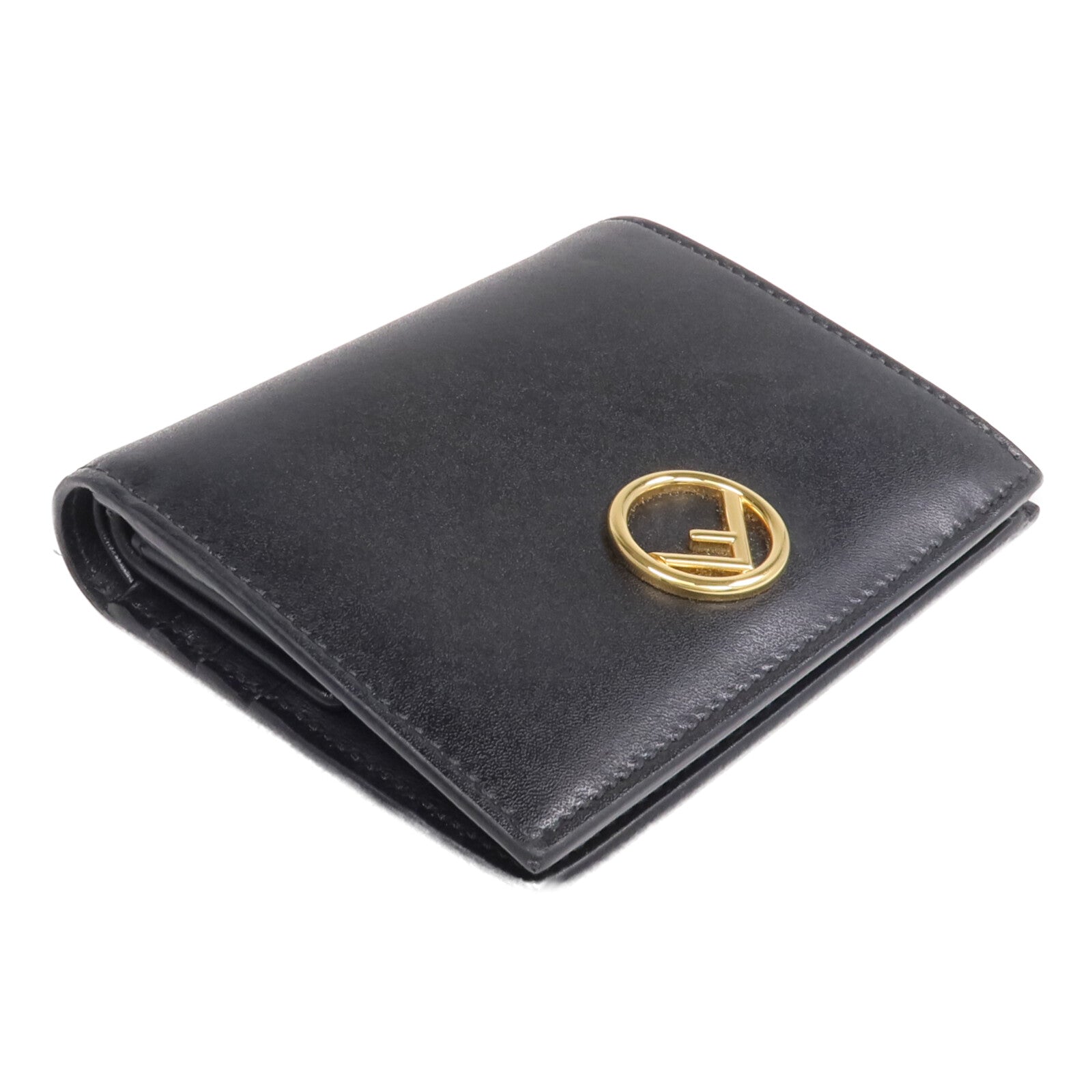 FENDI 牛皮皮革Wallet金扣錢包