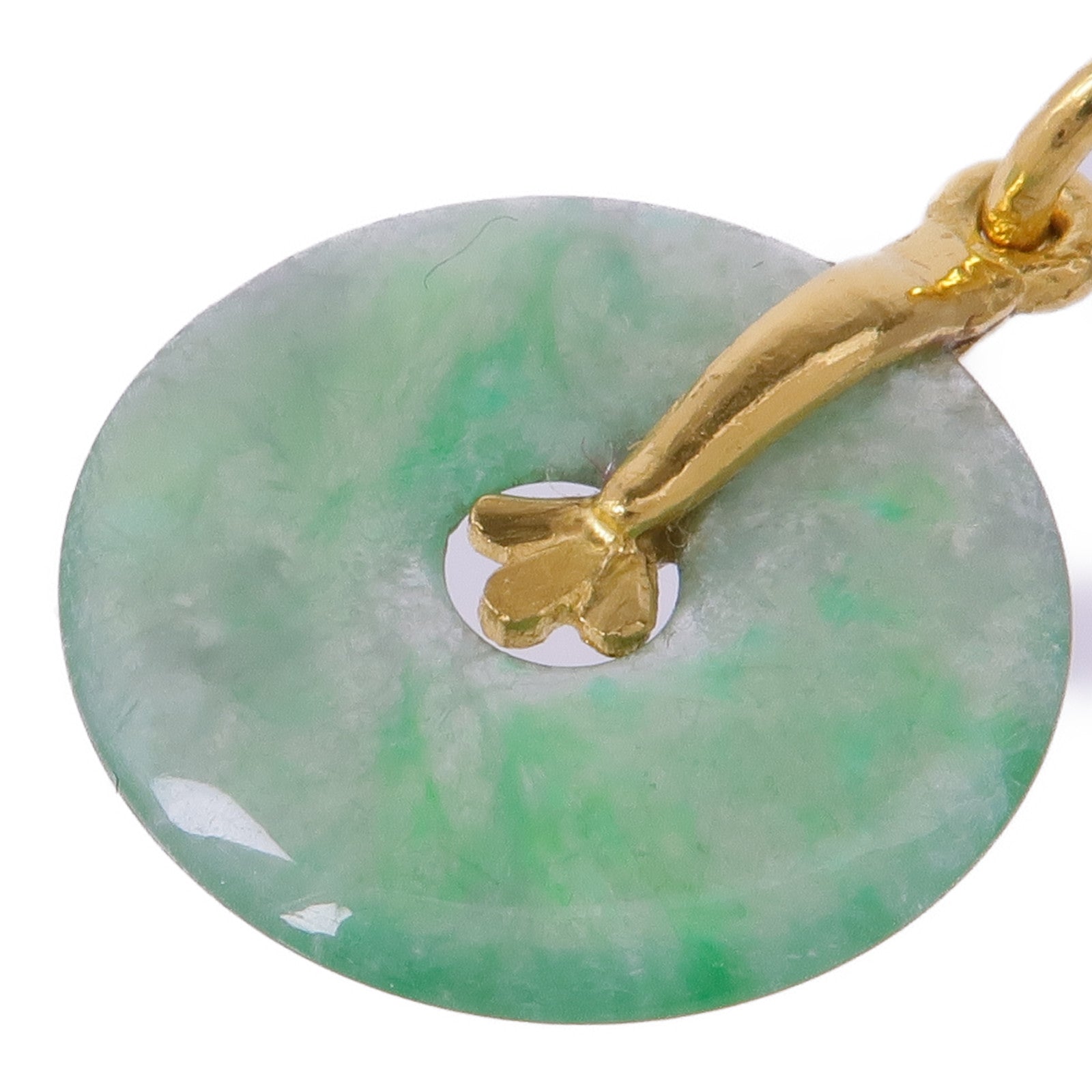 JEWELRY 24K黃金Jade Pendant Top翡翠吊墜