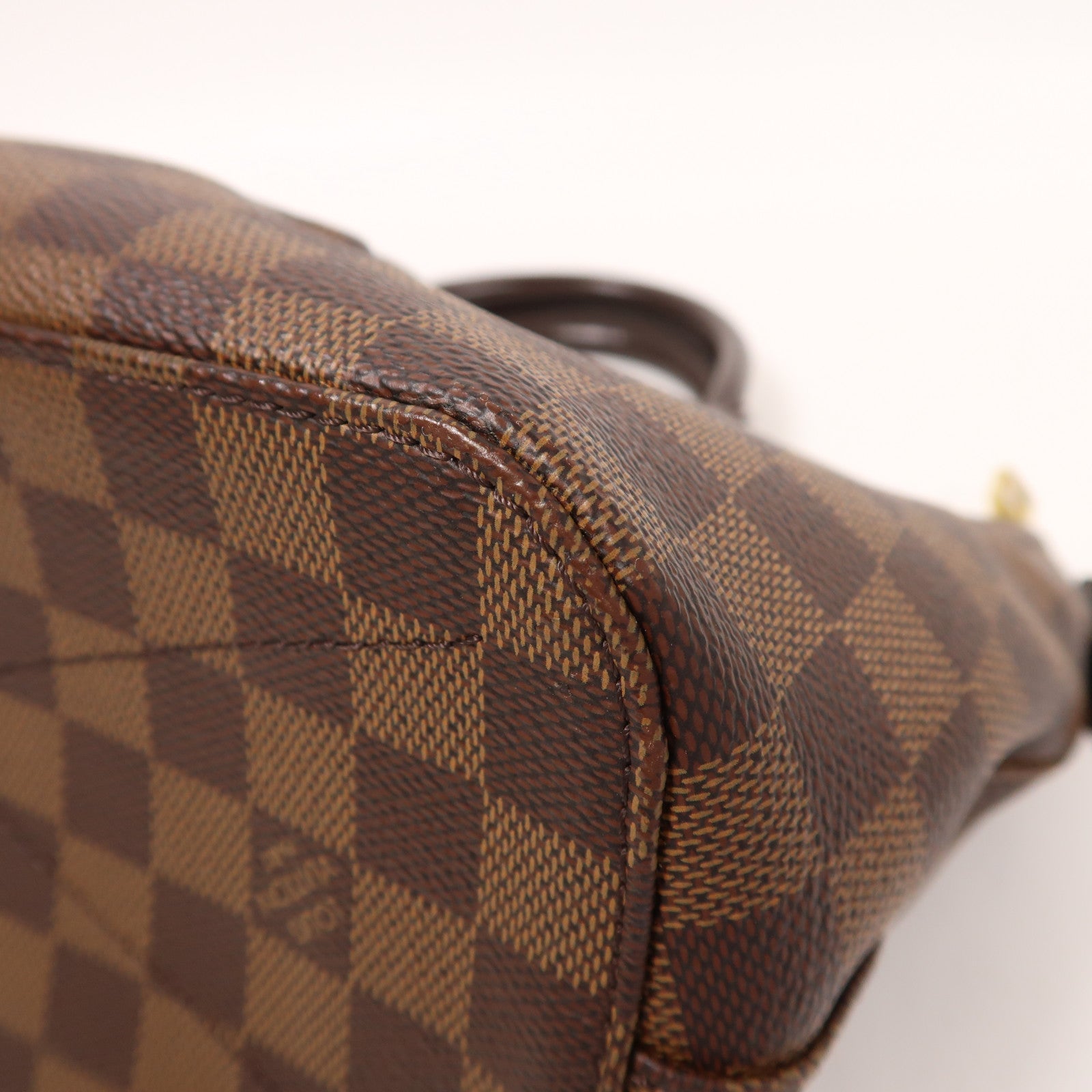 LOUIS VUITTON Damier Siena PM金扣手挽肩背兩用袋