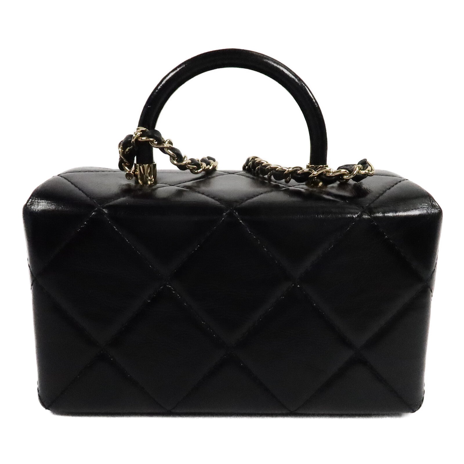 CHANEL 牛皮皮革Vanity Case手挽肩背兩用袋