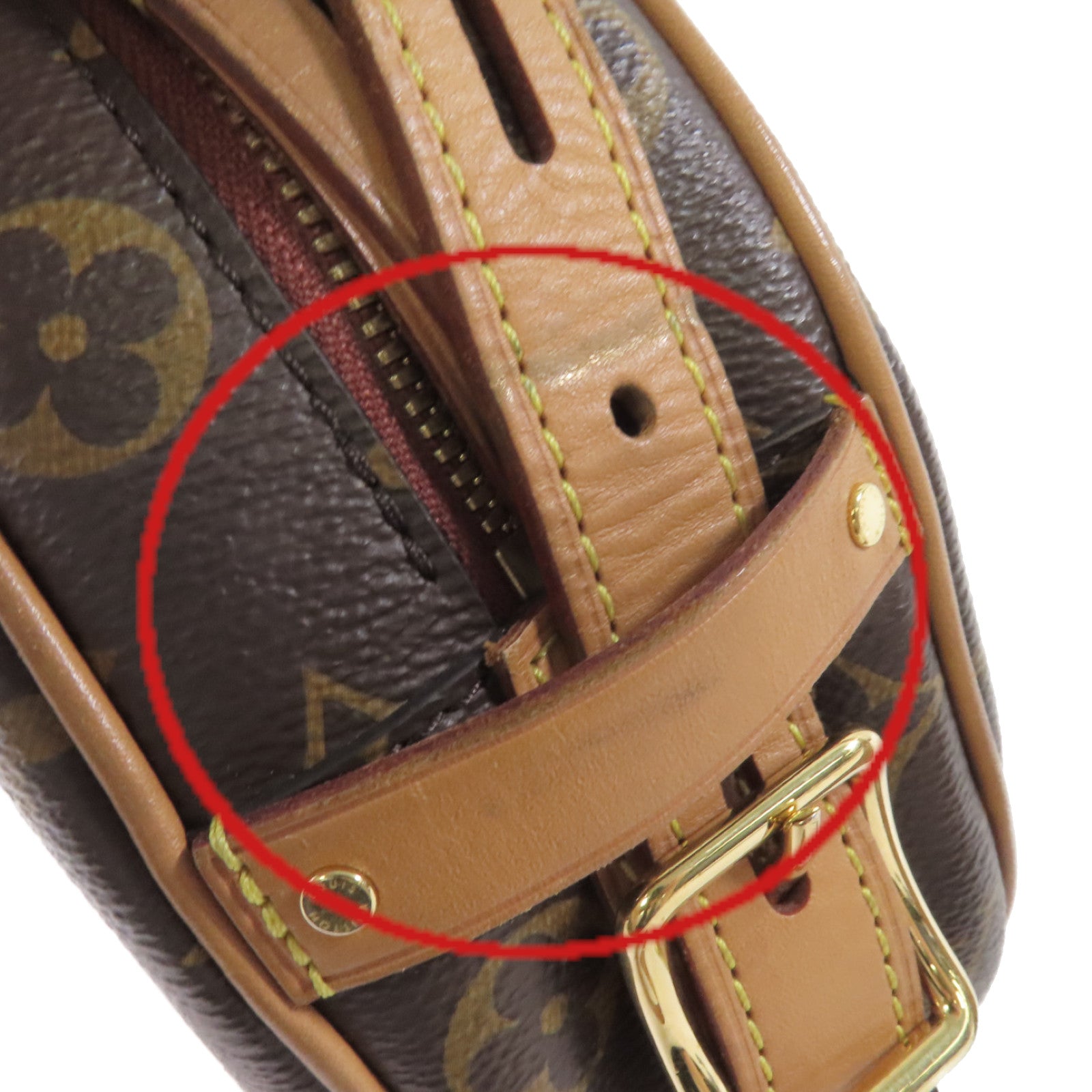 LOUIS VUITTON Monogram Boite Chapeau Souple MM Shoulder Bag金扣肩背袋啡色