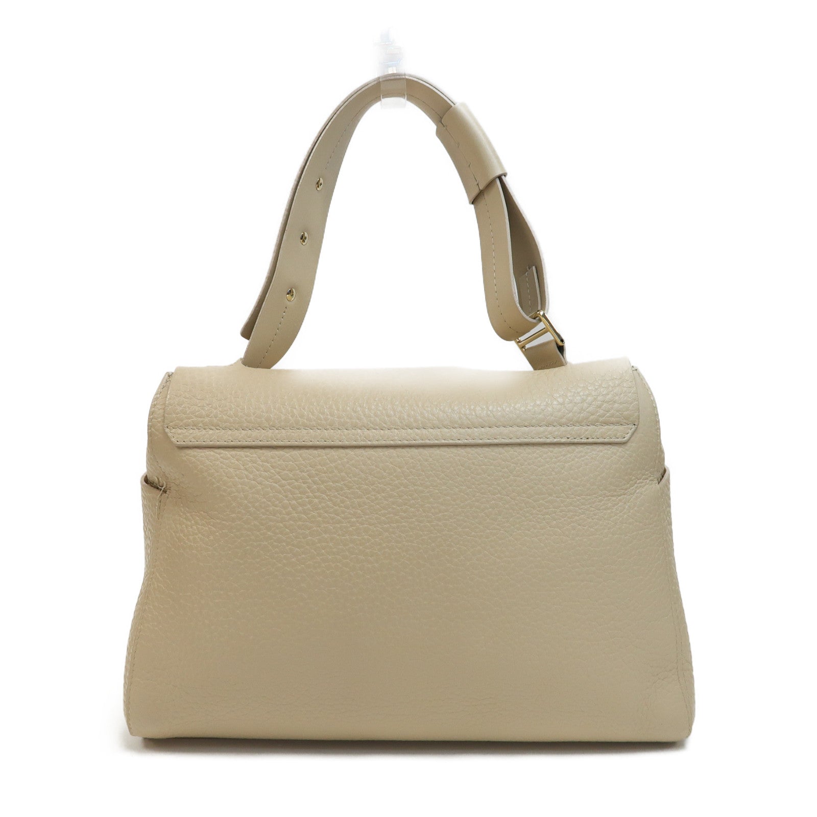 Furla 牛皮皮革Capriccio Medium金扣肩背袋米色