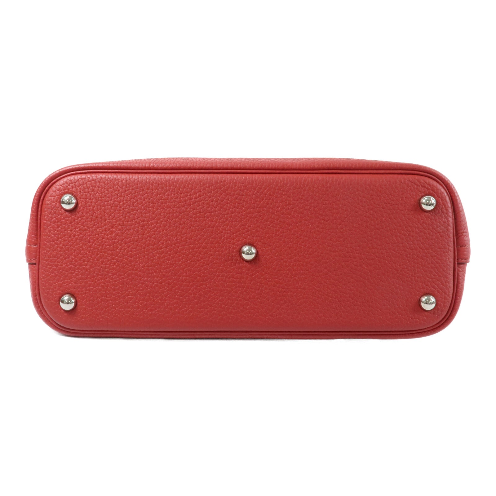 HERMES Clemence皮革Bolide 31手挽肩背兩用袋Rouge Casaque