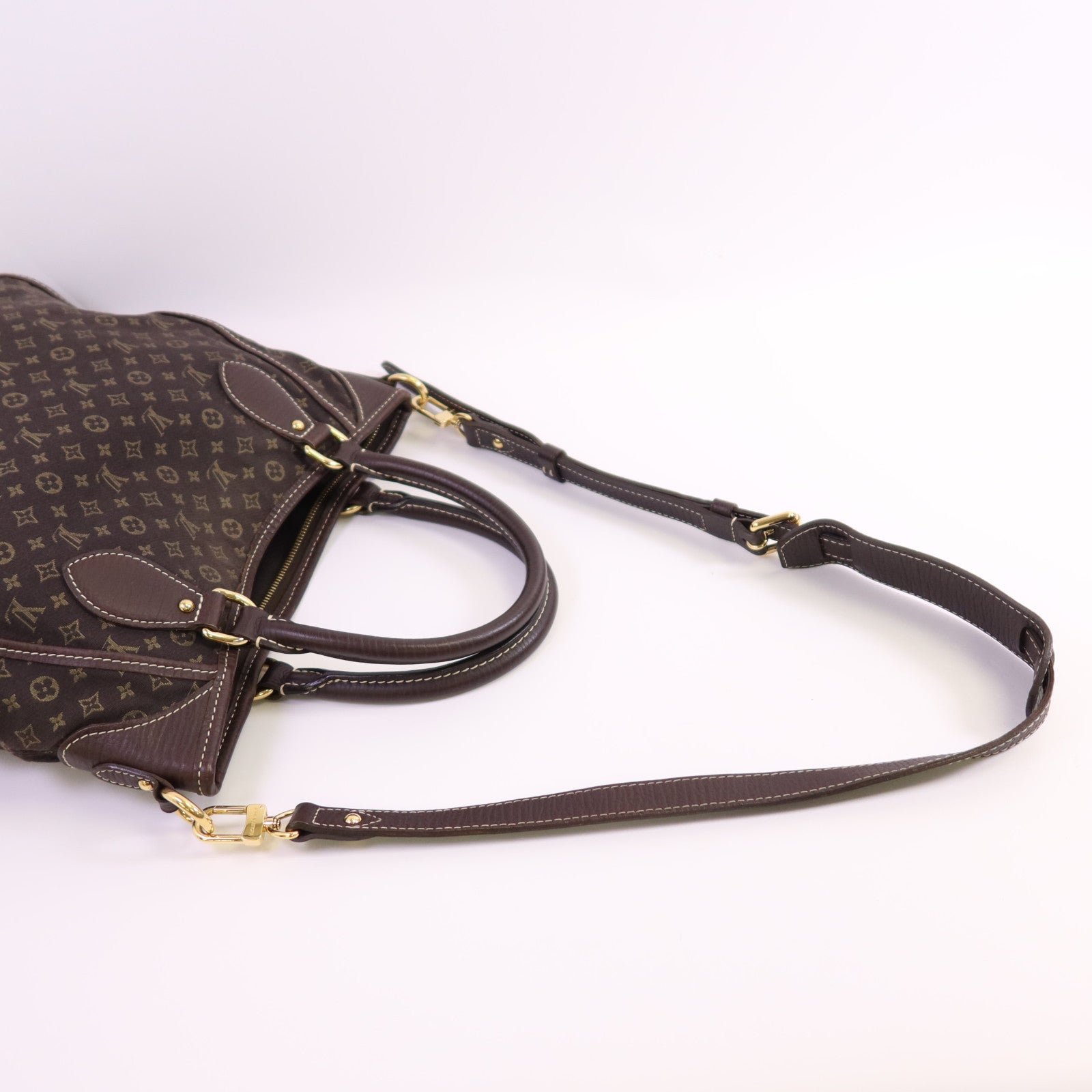 LOUIS VUITTON Monogram Mini Lin Angel Shoulder Bag金扣肩背袋