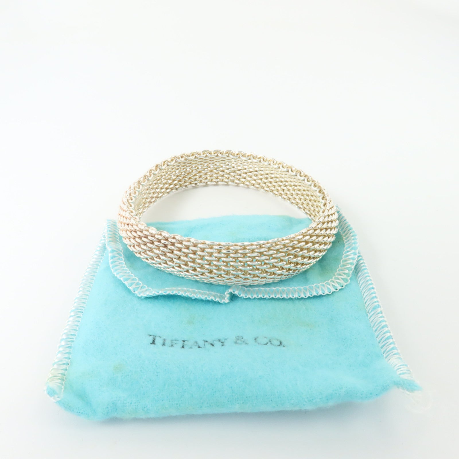 TIFFANY＆CO 925純銀Somerset Mesh Bracelet手鏈
