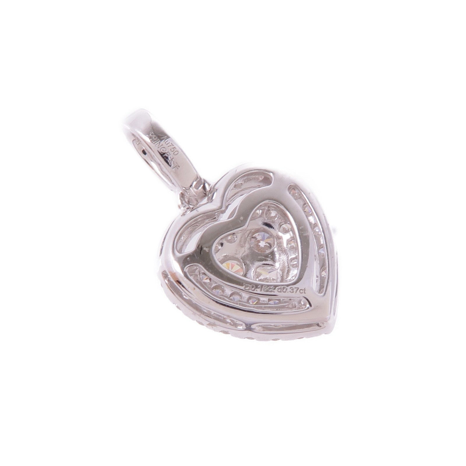 JEWELRY 18K白金Diamond Pendant Top鑽石吊墜