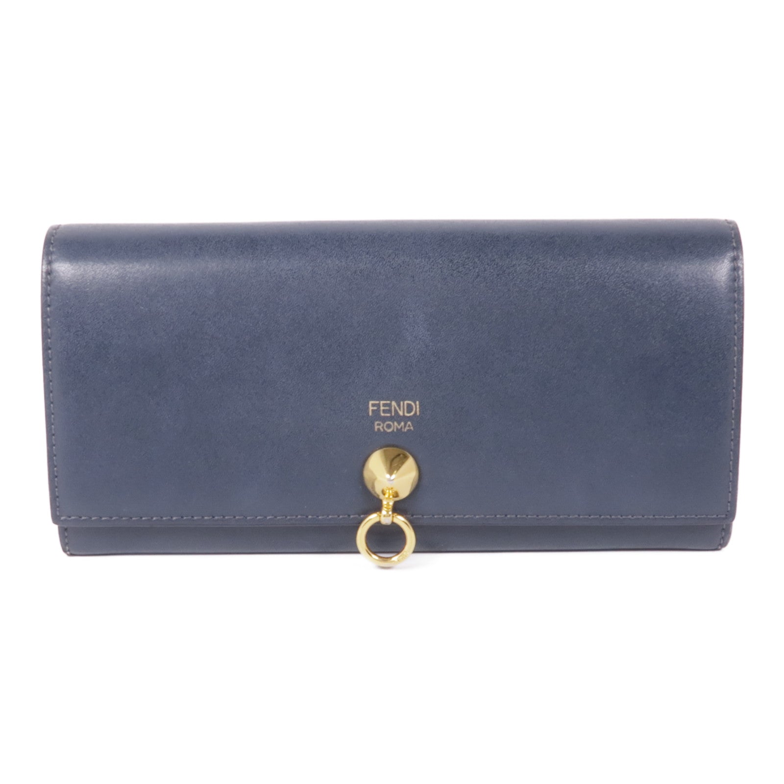 FENDI 牛皮皮革Wallet金扣長錢包