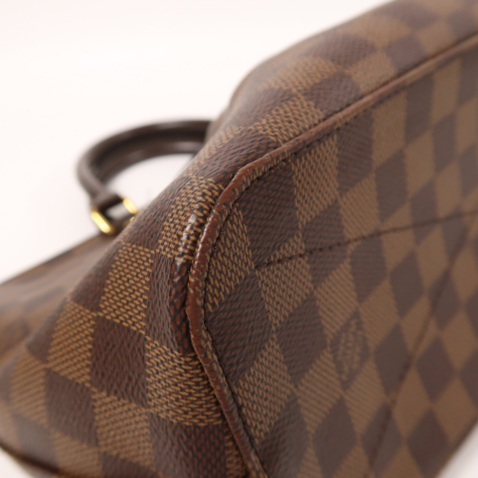LOUIS VUITTON Damier Siena PM金扣手挽肩背兩用袋
