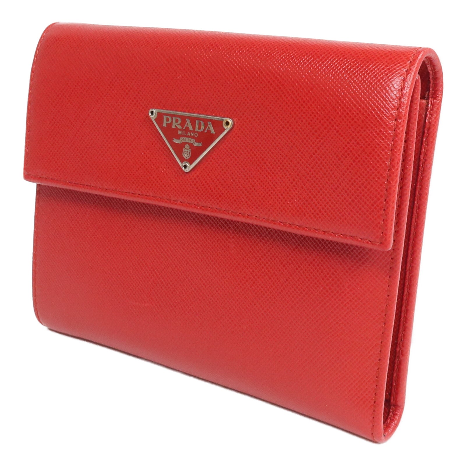 PRADA 牛皮皮革Fold Wallet錢包