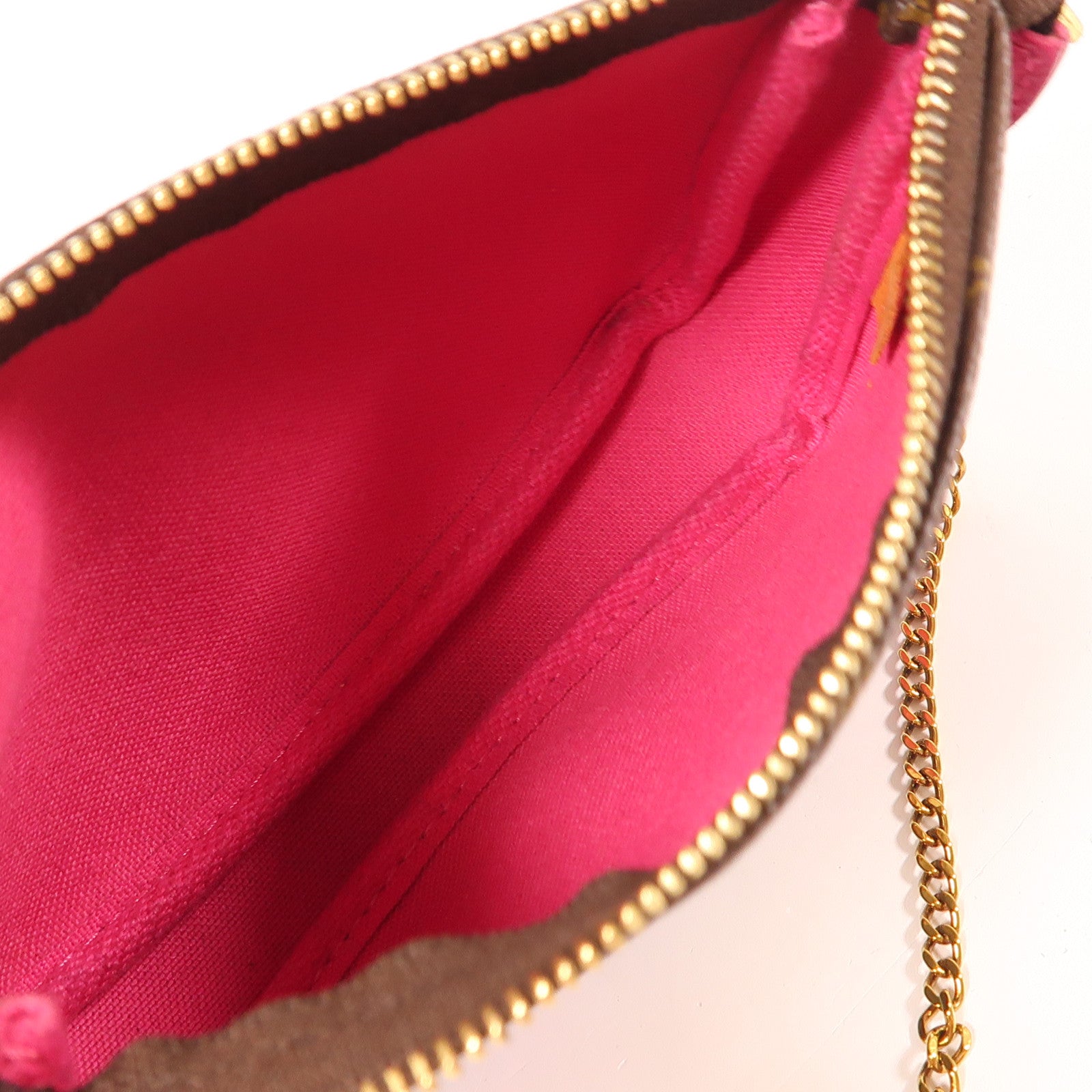 LOUIS VUITTON Monogram Pochette Accessories金扣手挽袋