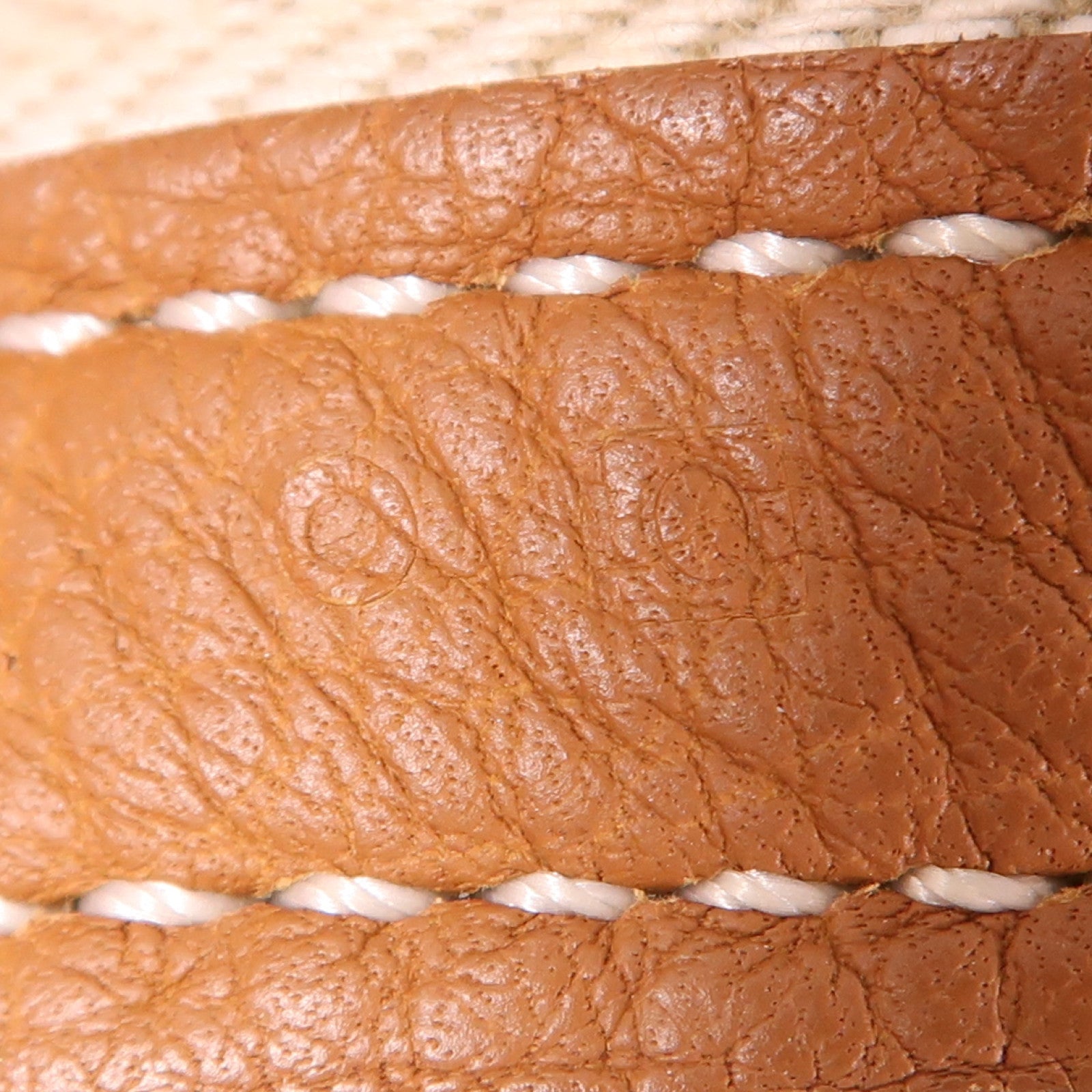 HERMES Negonda皮革Garden Party PM銀扣手挽袋Gold