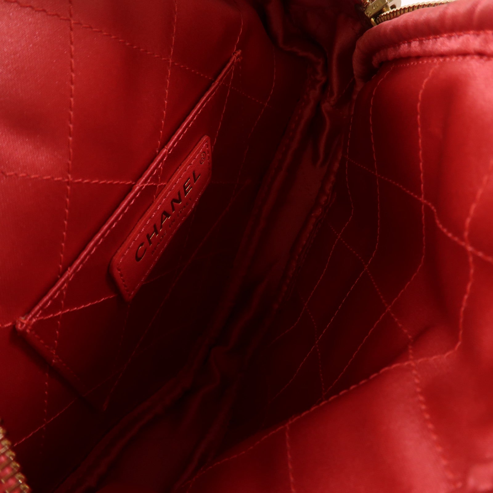 CHANEL 羊皮皮革Chain Shoulder金扣鏈帶肩背袋粉紅色