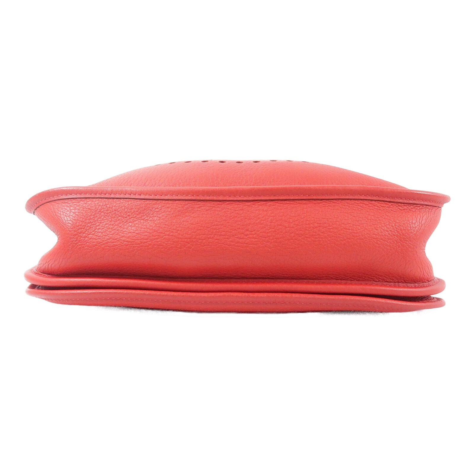 HERMES Clemence皮革Evelyne PM肩背袋Rouge Casaque