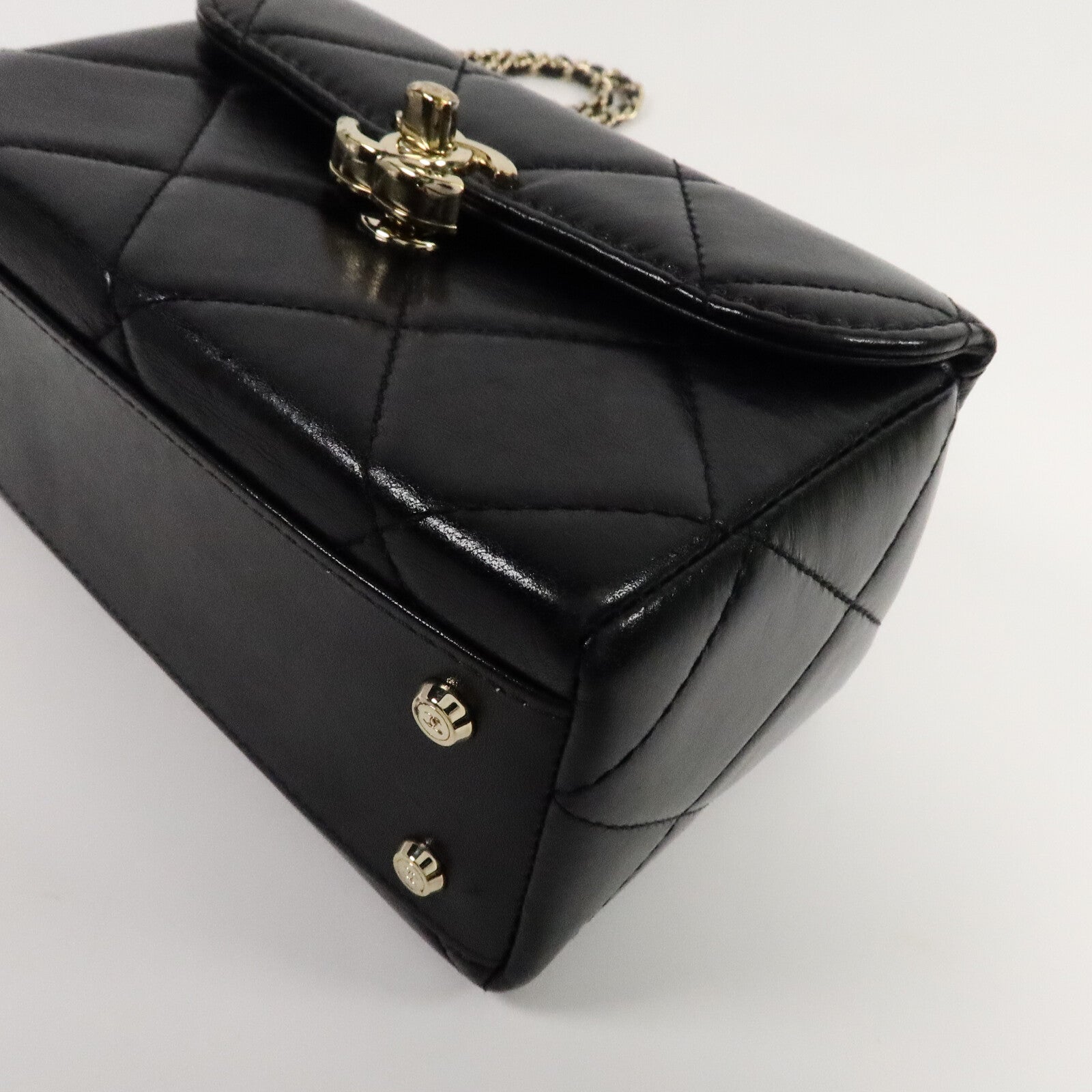 CHANEL 牛皮皮革Vanity Case手挽肩背兩用袋