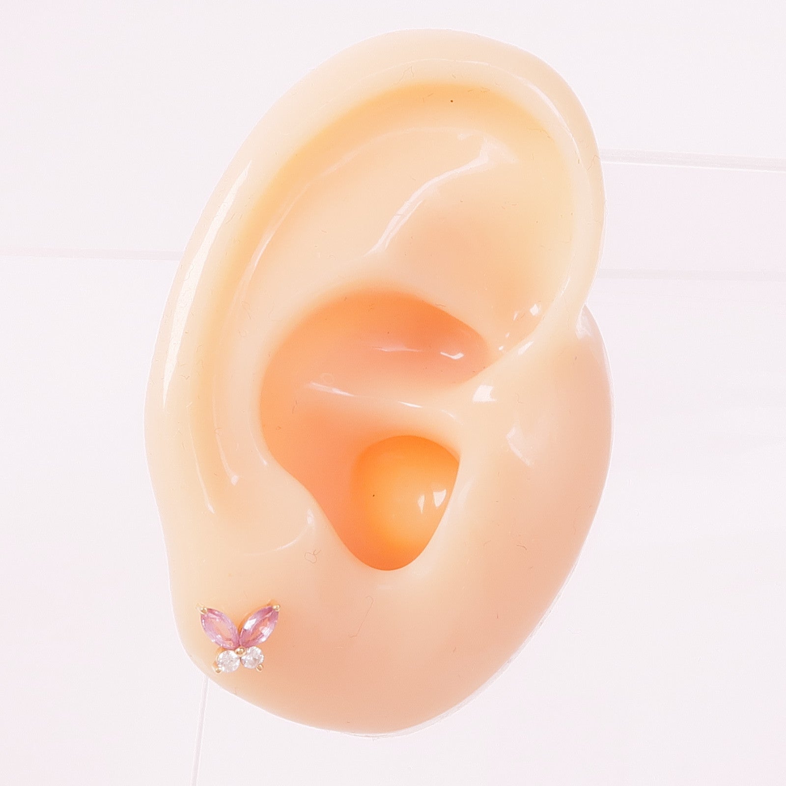 JEWELRY 18K玫瑰金Pink Sapphire Diamond Earrings粉紅藍寶石/鑽石耳環