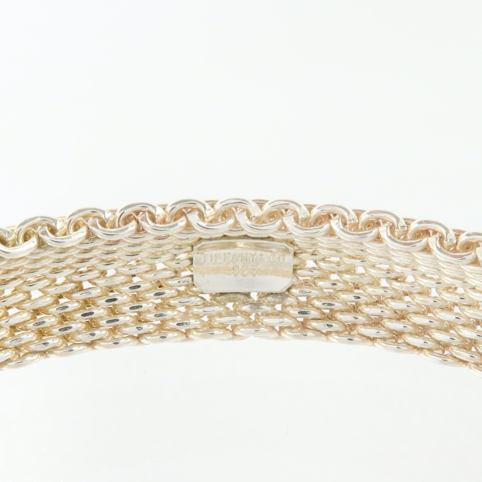 TIFFANY＆CO 925純銀Somerset Mesh Bracelet手鏈