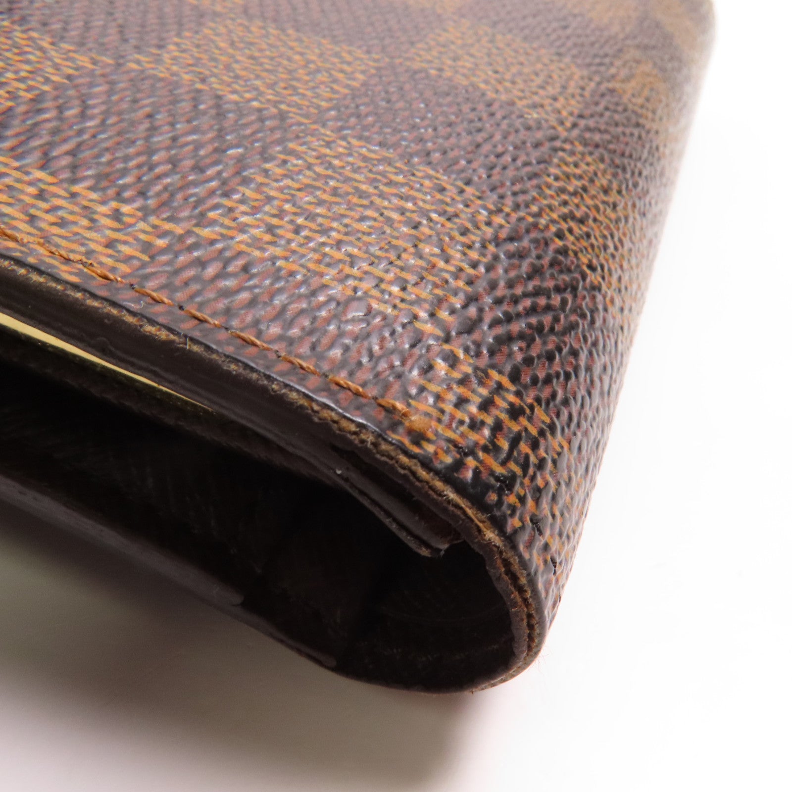 LOUIS VUITTON Damier Wallet金扣錢包