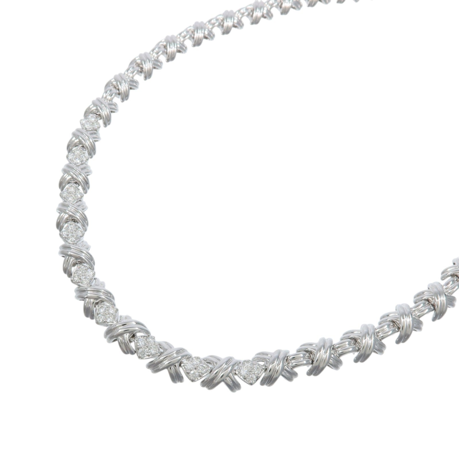 TIFFANY＆CO 18K白金Lynn Diamond Necklace項鍊