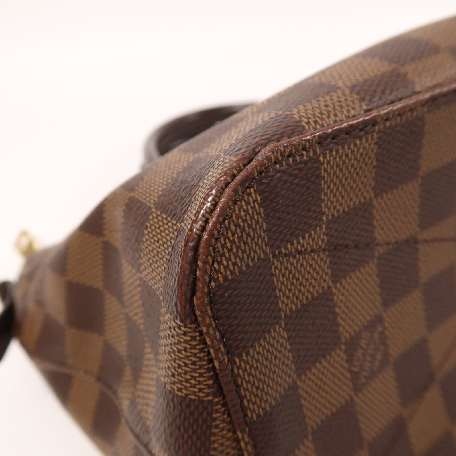 LOUIS VUITTON Damier Siena PM金扣手挽肩背兩用袋