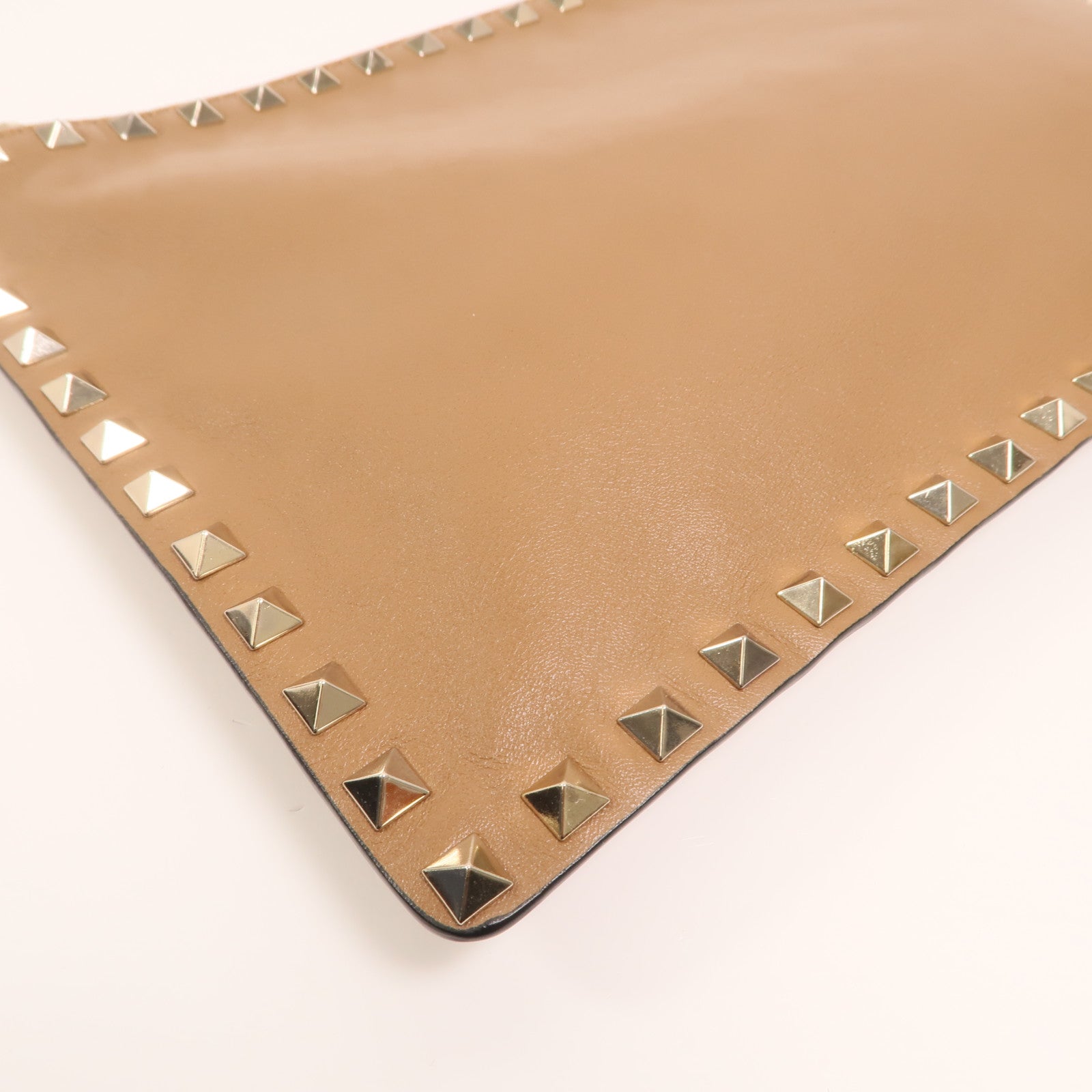 Valentino 牛皮皮革Clutch金扣手拿包