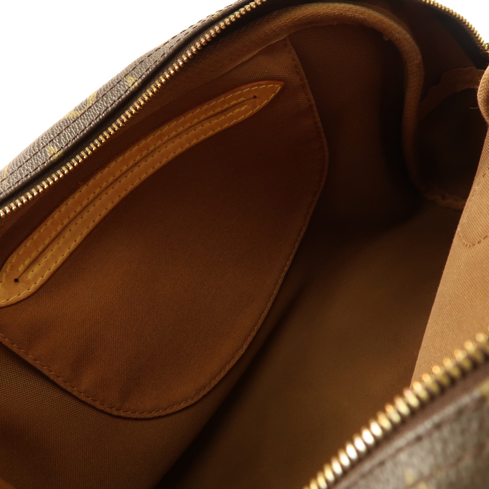 LOUIS VUITTON Monogram Montorgueil PM金扣肩背袋棕色