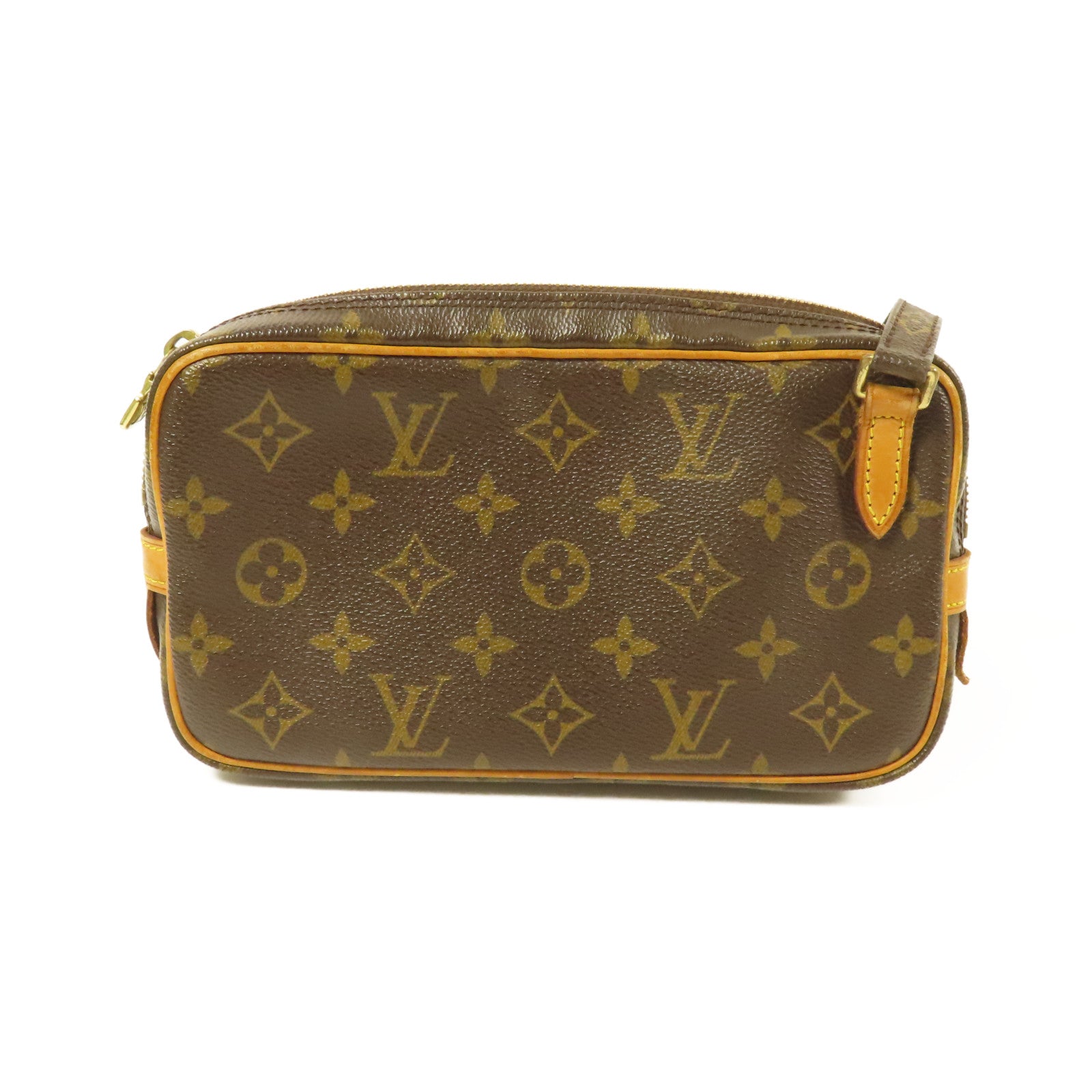 LOUIS VUITTON Monogram Marly Bandouliere金扣肩背袋棕色