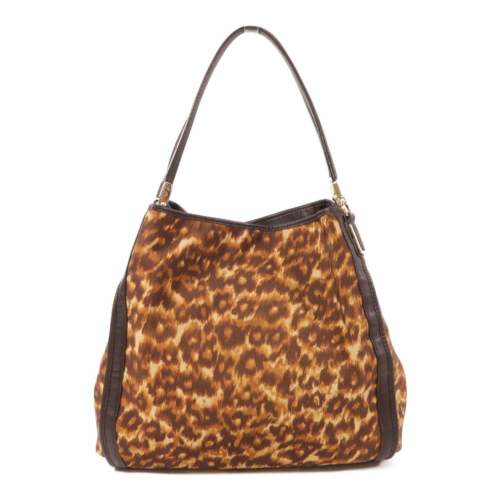 COACH 帆布Shoulder Bag金扣肩背袋