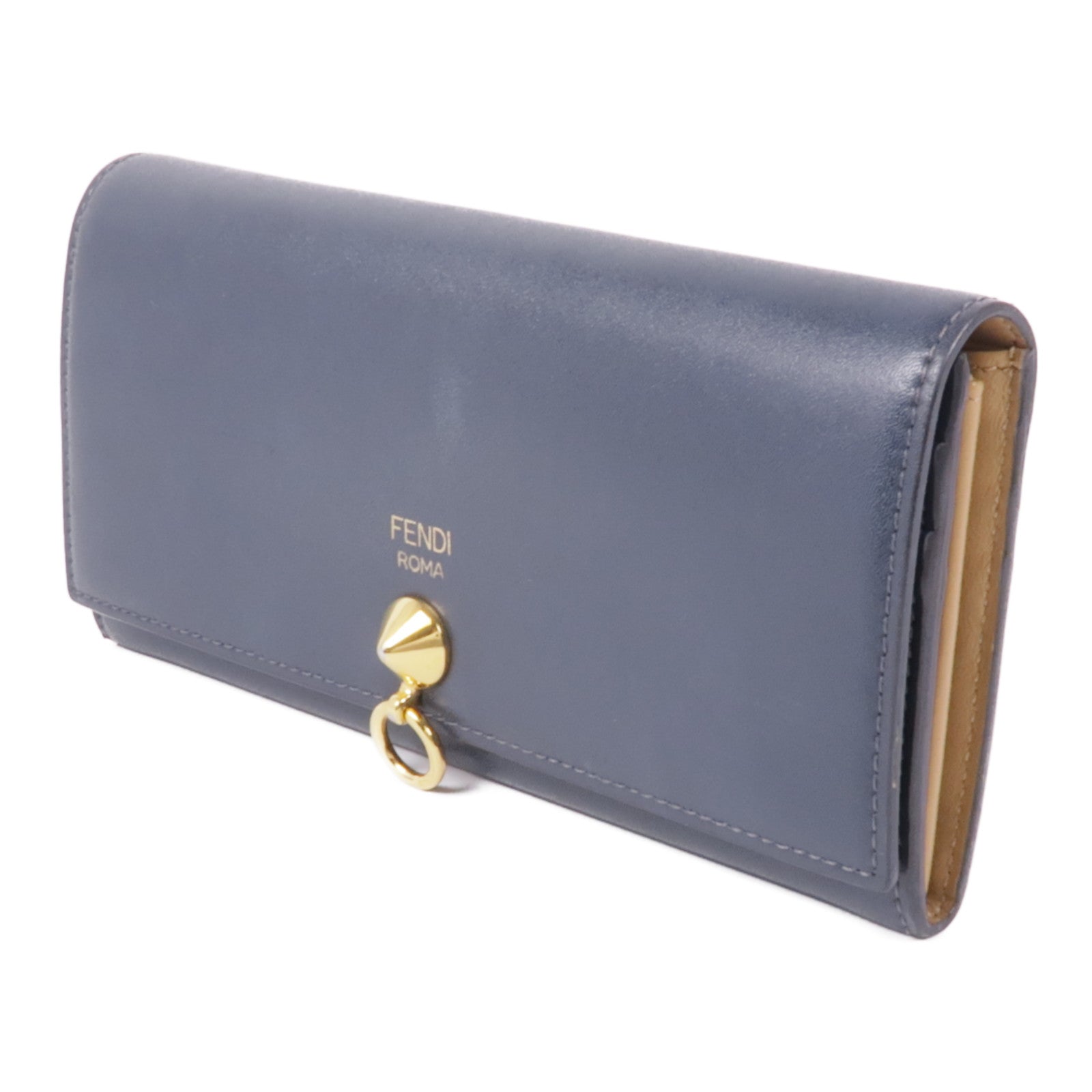 FENDI 牛皮皮革Wallet金扣長錢包