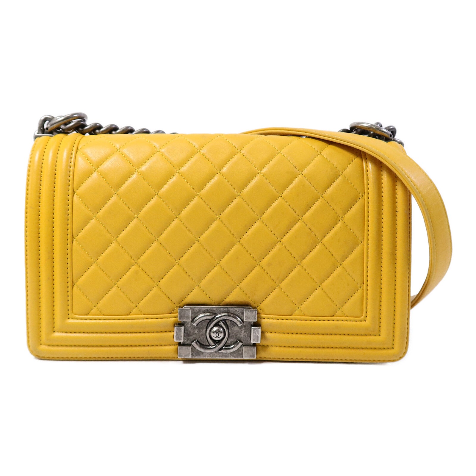 CHANEL 羊皮皮革Boy 25肩背袋