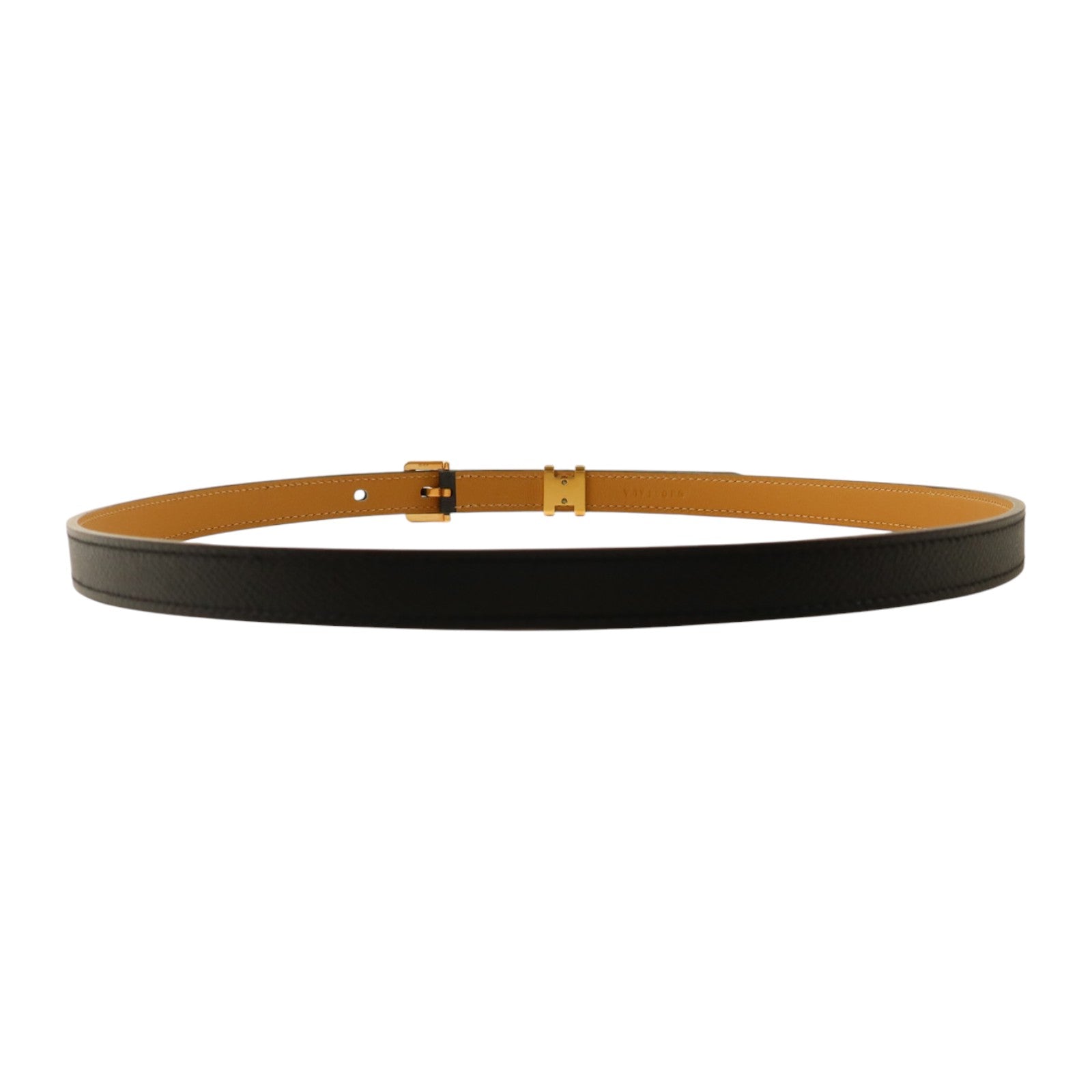 HERMES Epsom皮革POP H Belt金扣皮帶Noir