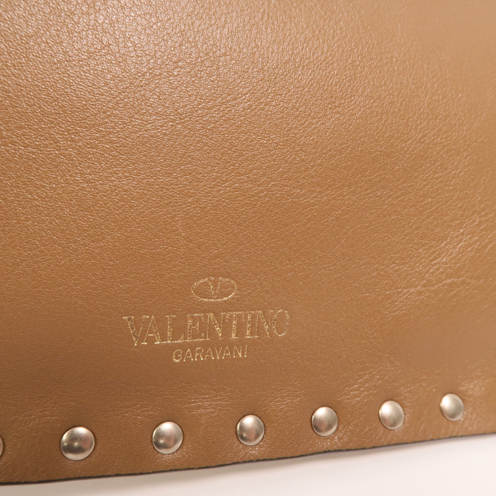 Valentino 牛皮皮革Clutch金扣手拿包