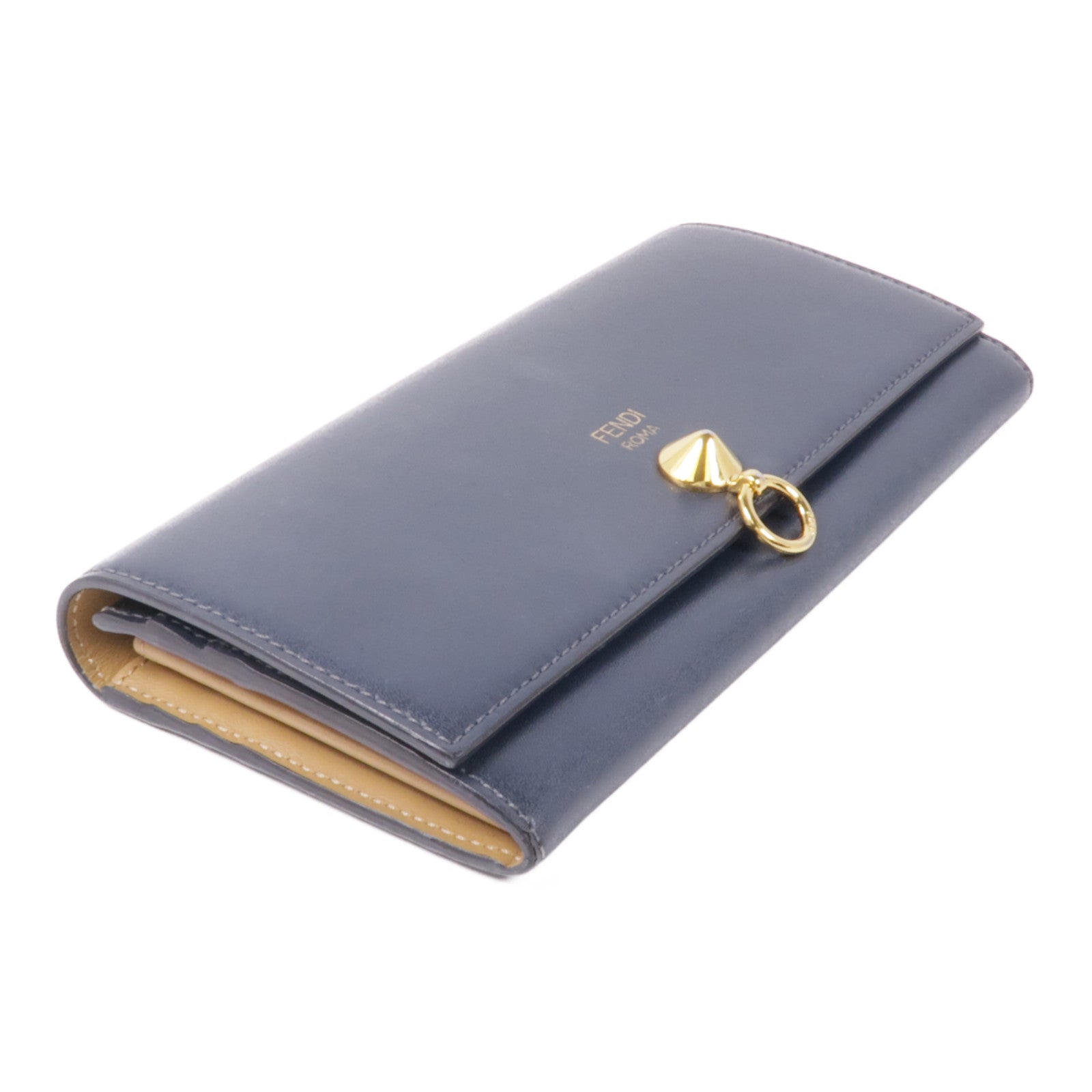 FENDI 牛皮皮革Wallet金扣長錢包