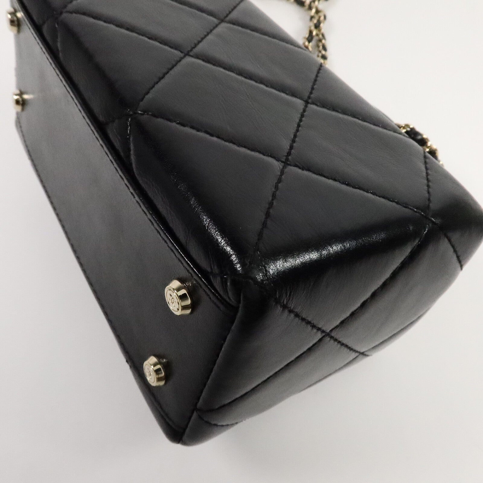 CHANEL 牛皮皮革Vanity Case手挽肩背兩用袋