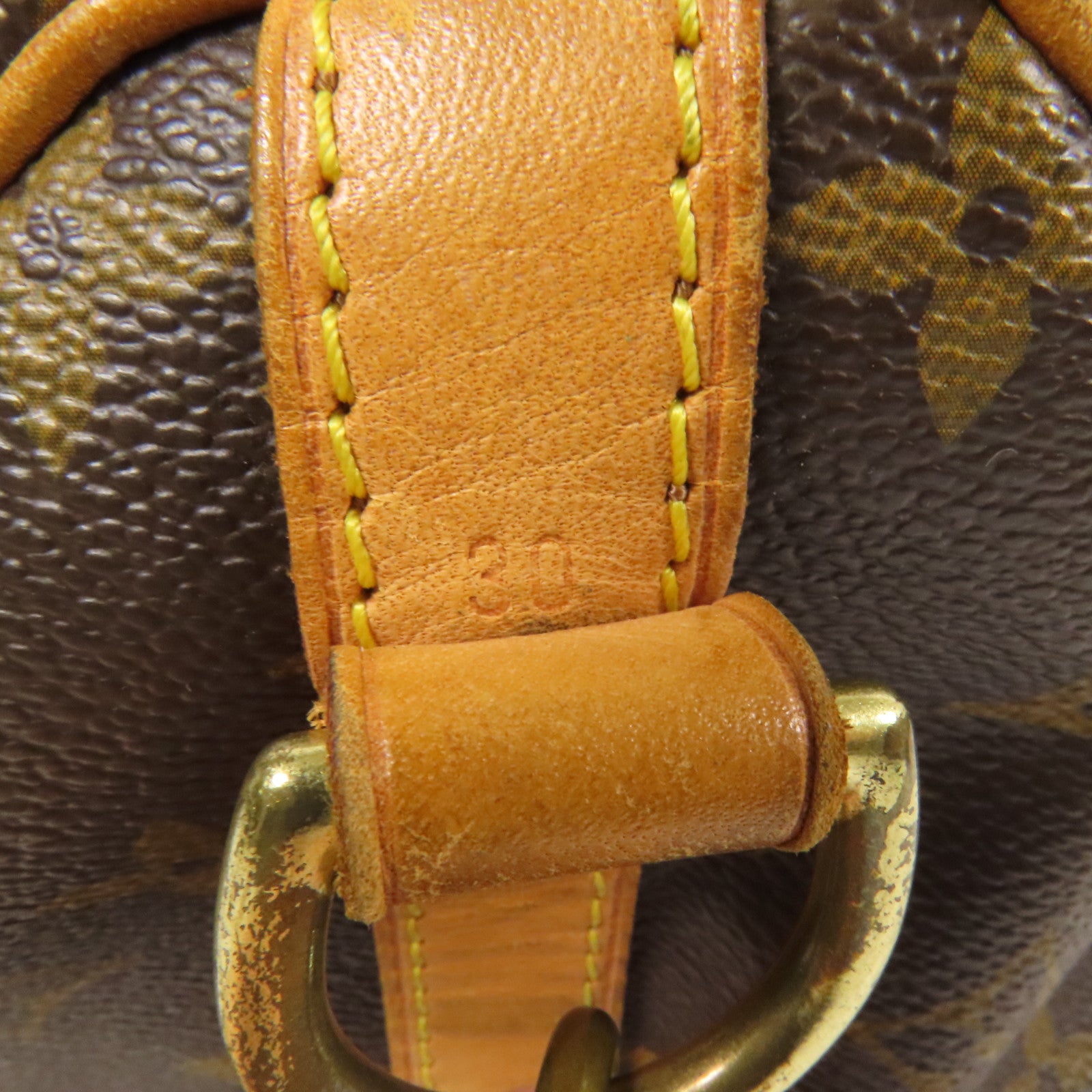 LOUIS VUITTON Monogram Speedy Bandouliere 30金扣手挽肩背兩用袋