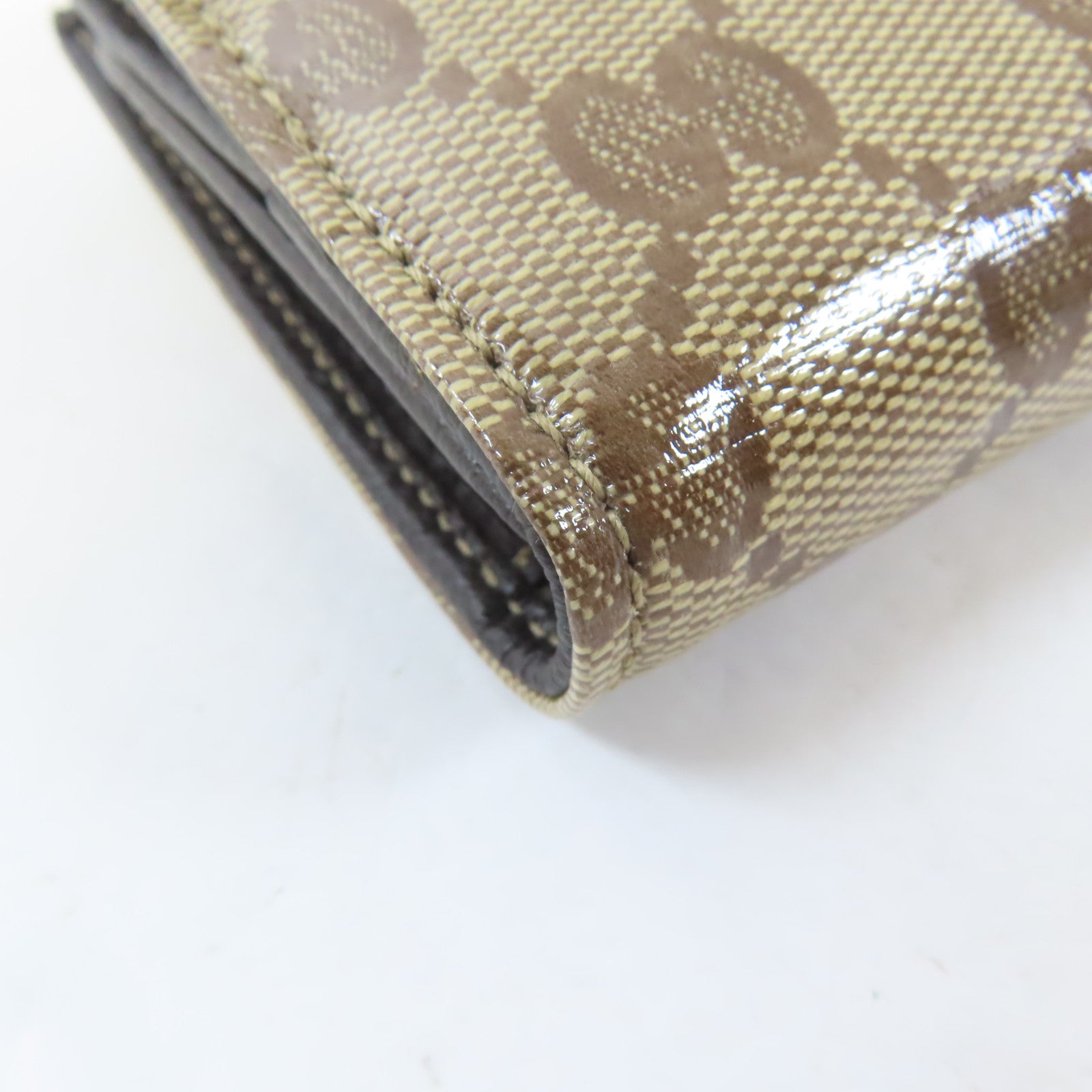 GUCCI 塗層帆布Long Wallet金扣長錢包啡色