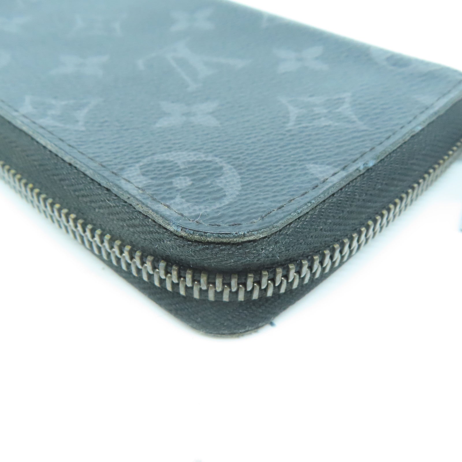 LOUIS VUITTON 【激減優惠】Monogram Eclipse Zippy Wallet Vertical銀扣長錢包黑色