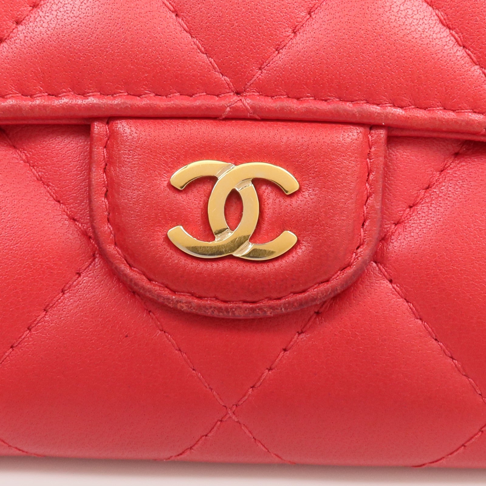 CHANEL 羊皮皮革Classic Long Flap Wallet金扣長錢包