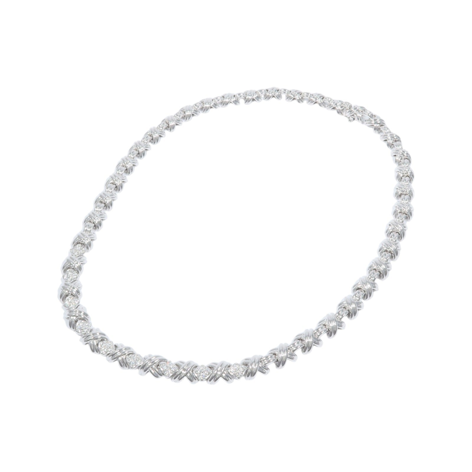 TIFFANY＆CO 18K白金Lynn Diamond Necklace項鍊