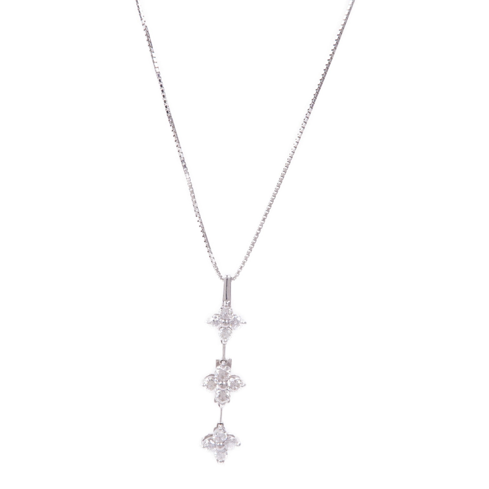 JEWELRY 18K白金Diamond Necklace鑽石項鍊