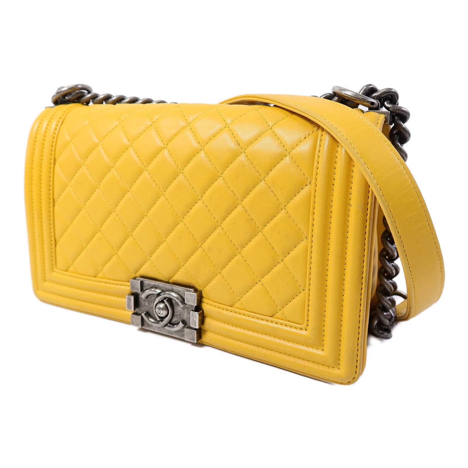 CHANEL 羊皮皮革Boy 25肩背袋