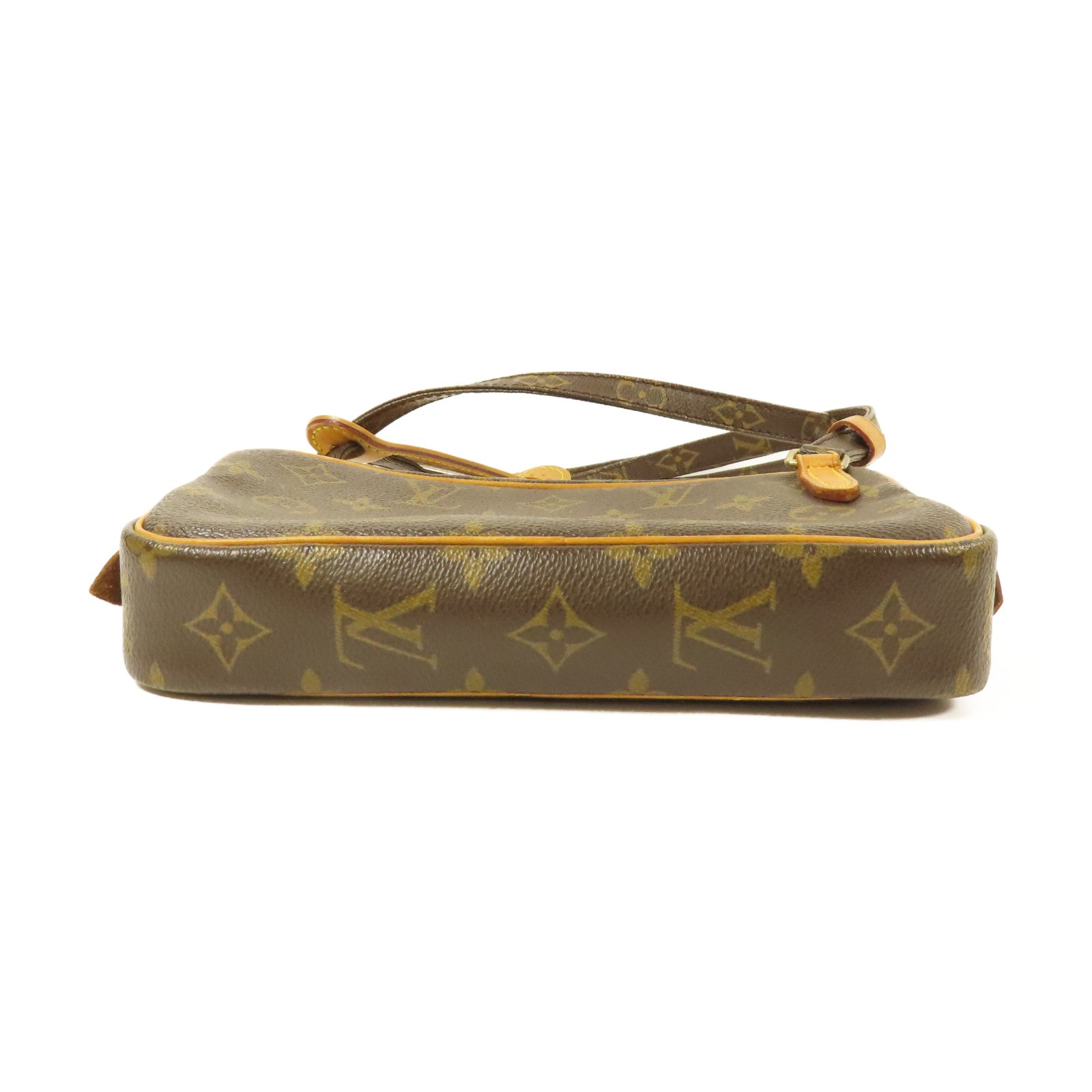 LOUIS VUITTON Monogram Marly Bandouliere金扣肩背袋棕色