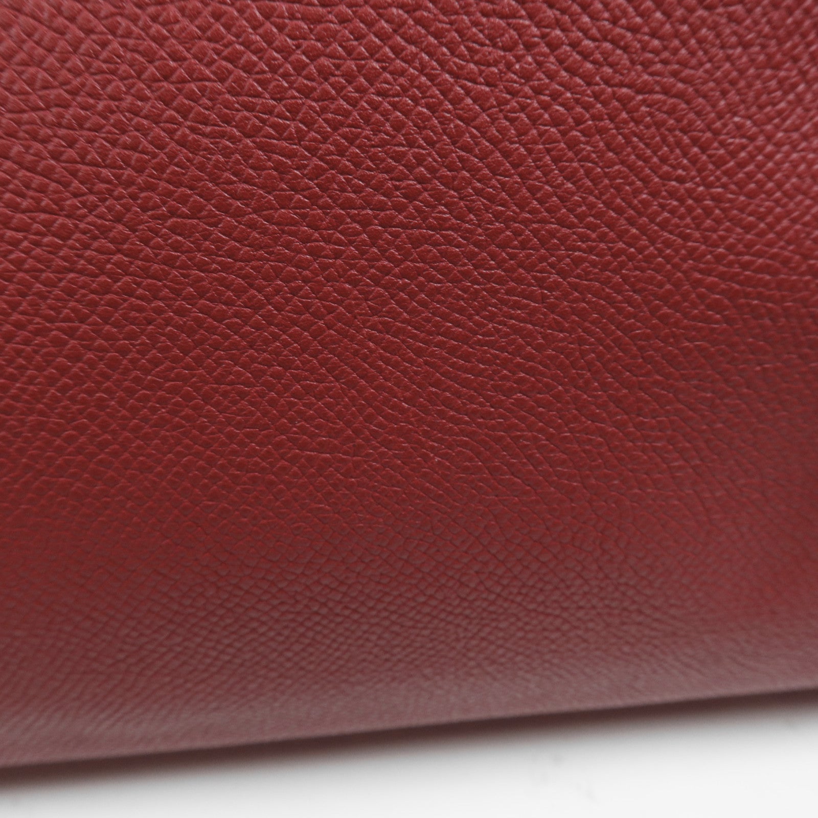 HERMES Epsom皮革Bolide Relax 35銀扣手挽袋Rouge Grenat