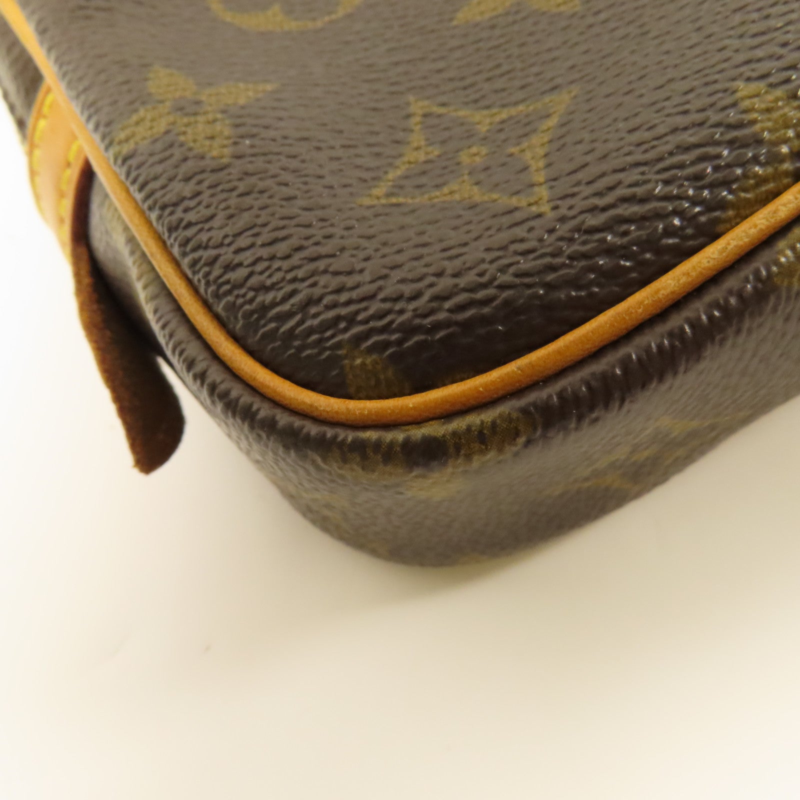 LOUIS VUITTON Monogram Marly Bandouliere金扣肩背袋棕色
