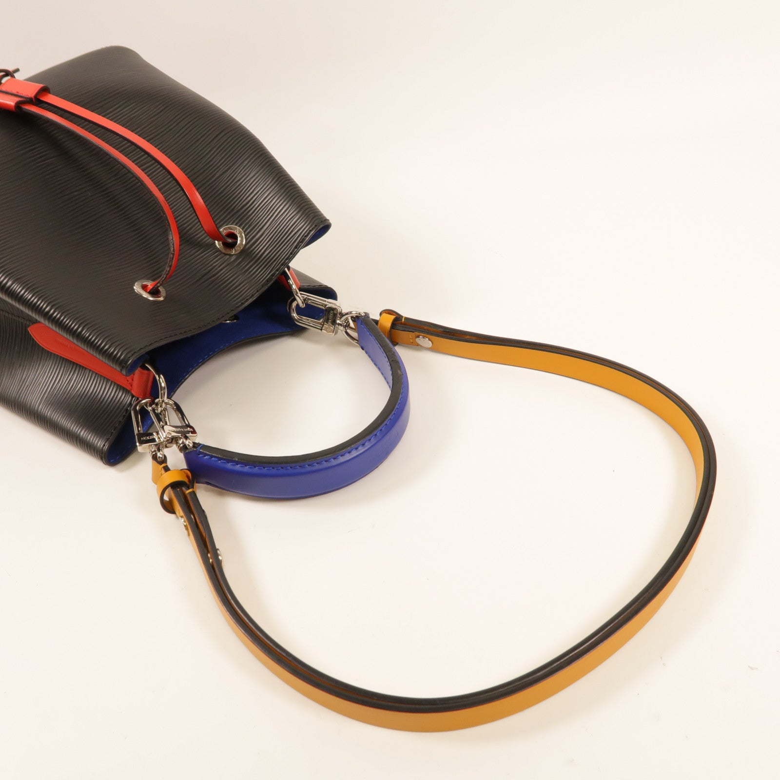 LOUIS VUITTON Epi Neo Noe BB銀扣手挽肩背兩用袋