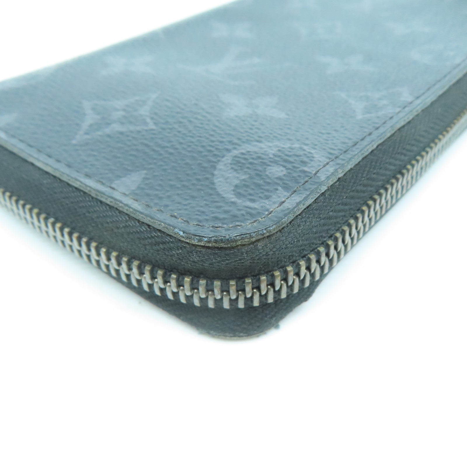 LOUIS VUITTON 【激減優惠】Monogram Eclipse Zippy Wallet Vertical銀扣長錢包黑色