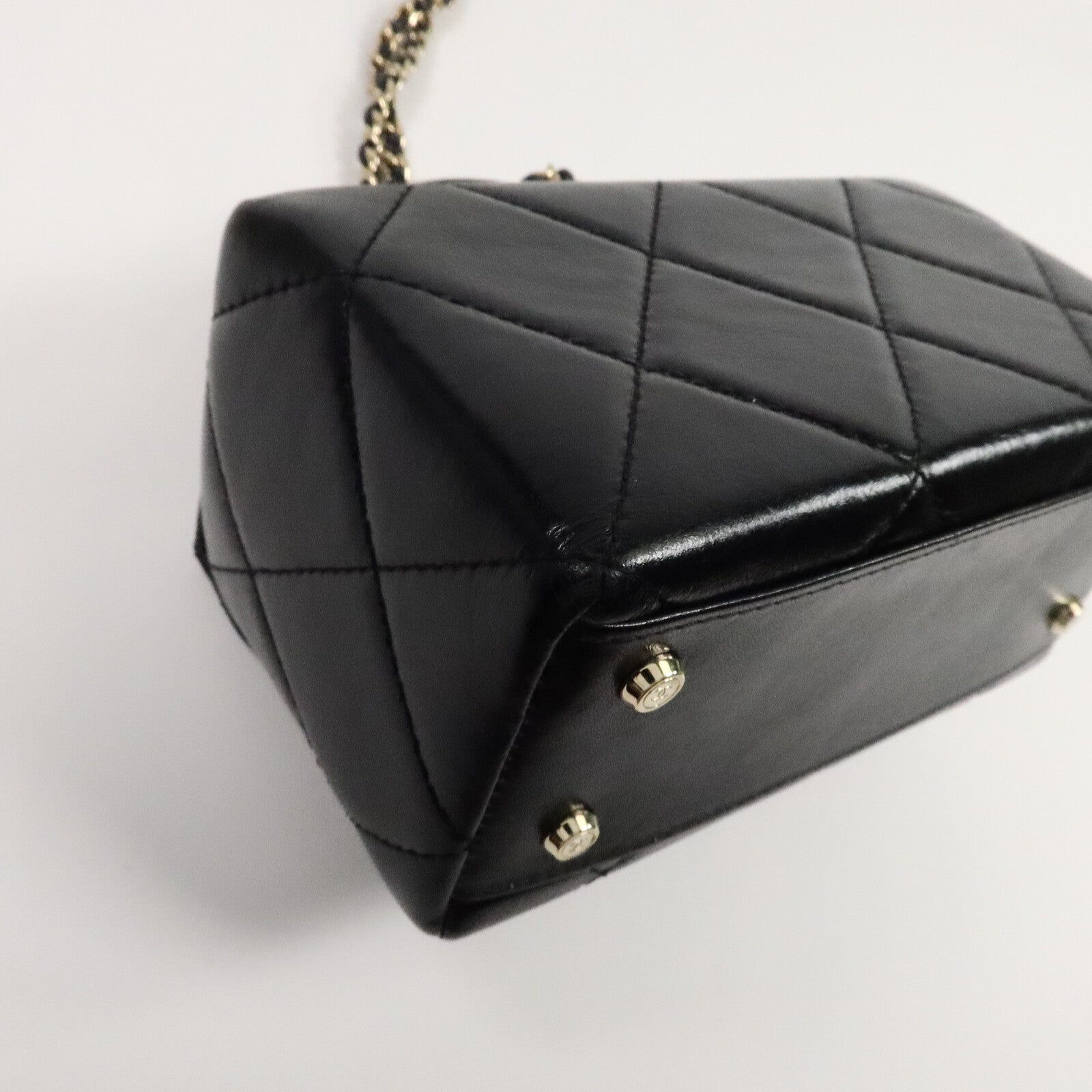 CHANEL 牛皮皮革Vanity Case手挽肩背兩用袋