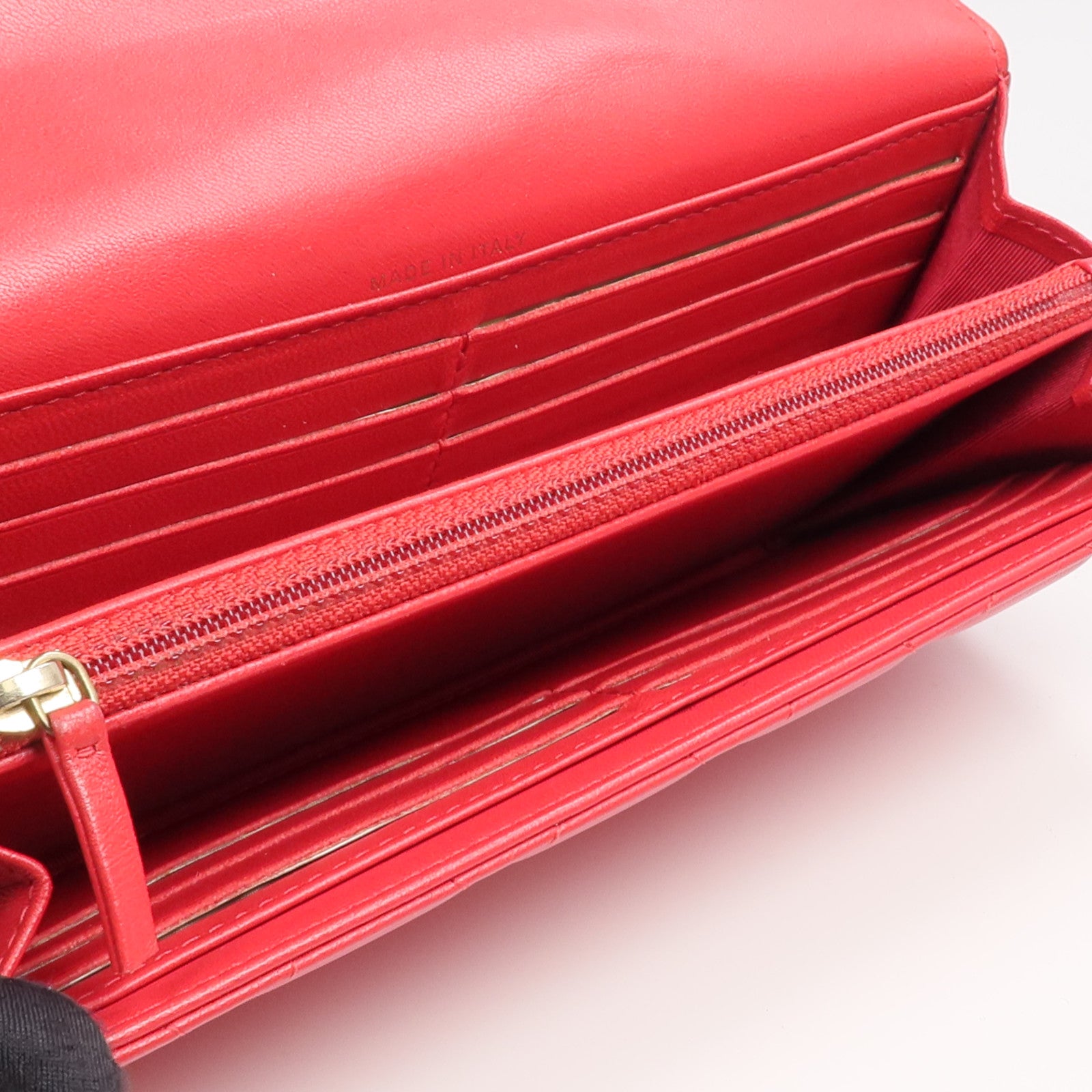 CHANEL 羊皮皮革Classic Long Flap Wallet金扣長錢包