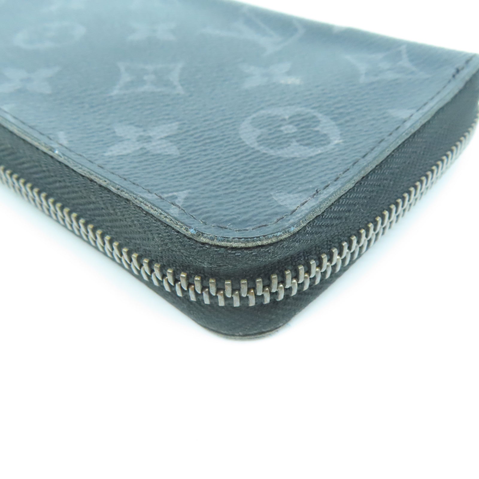 LOUIS VUITTON 【激減優惠】Monogram Eclipse Zippy Wallet Vertical銀扣長錢包黑色