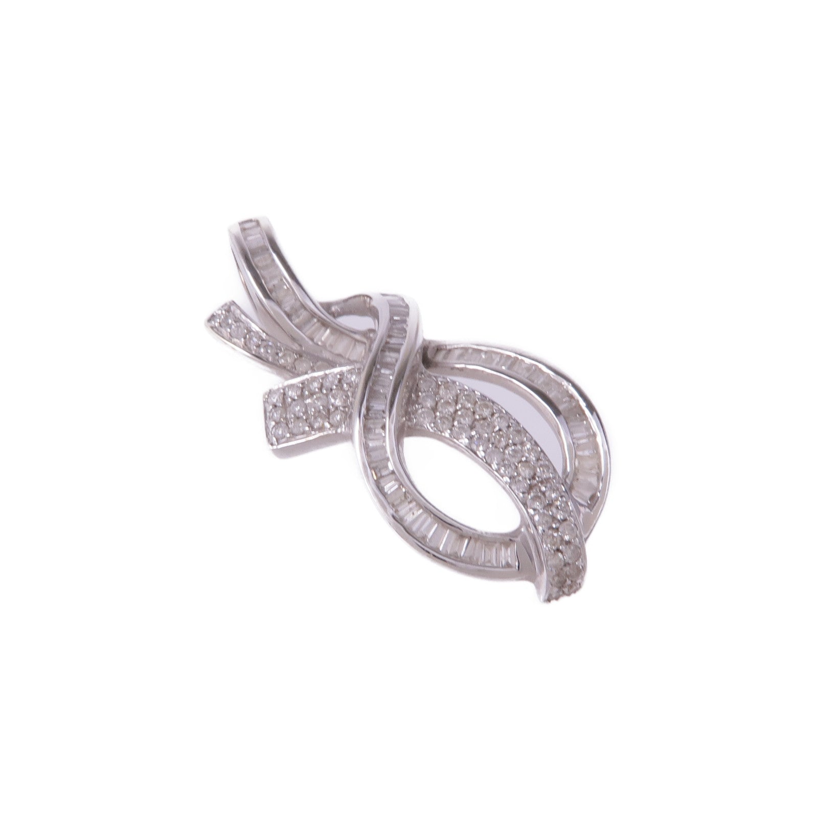 JEWELRY 18K白金Diamond Pendant Top鑽石吊墜